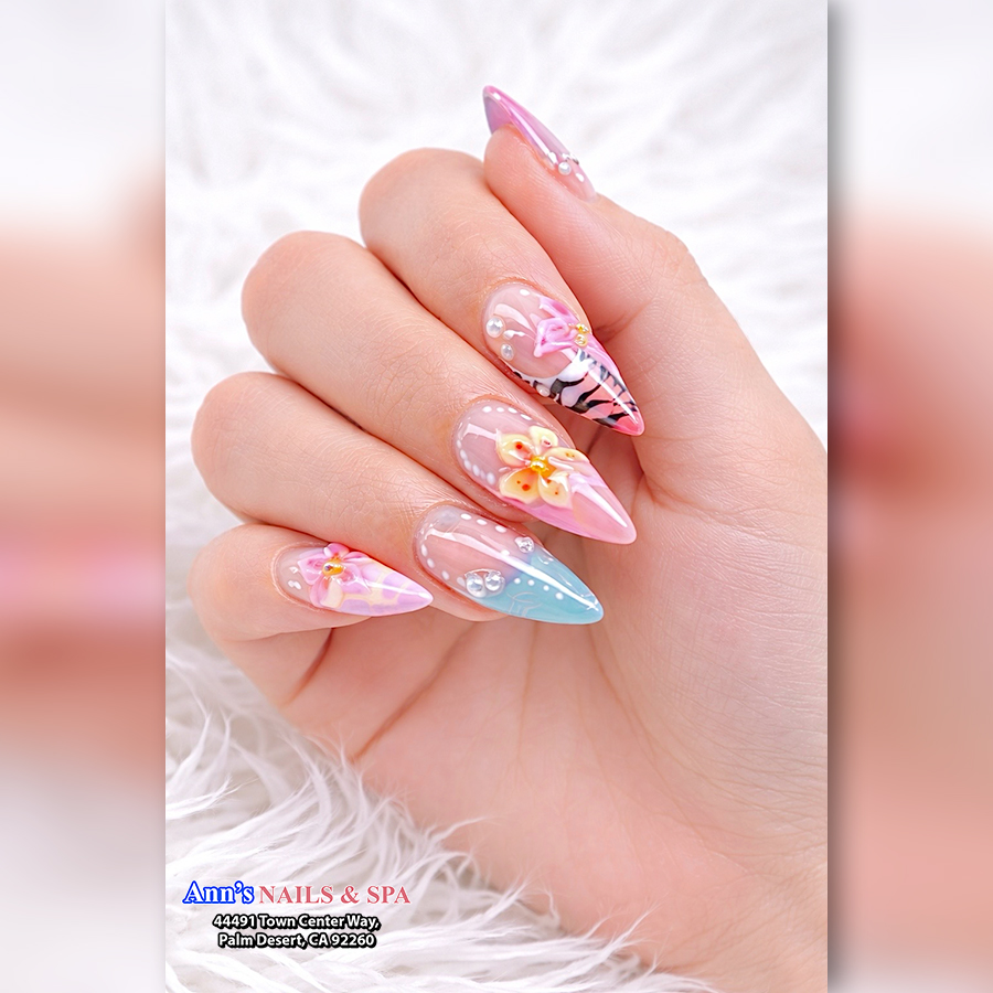 Spring nail - Flower nail 